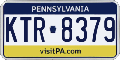 PA license plate KTR8379