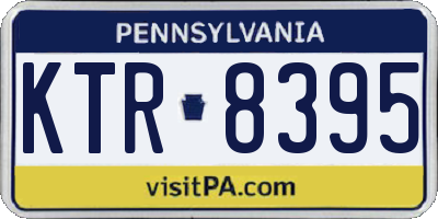 PA license plate KTR8395