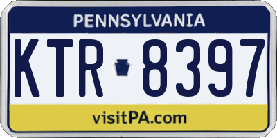 PA license plate KTR8397