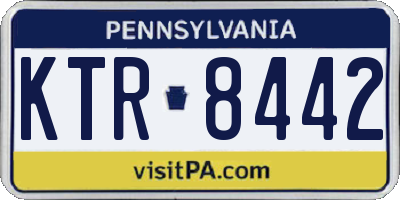PA license plate KTR8442