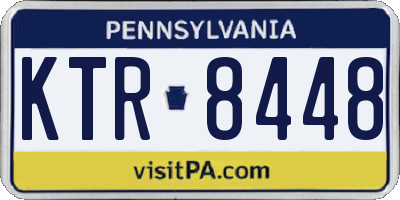 PA license plate KTR8448