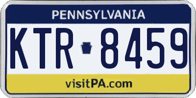 PA license plate KTR8459