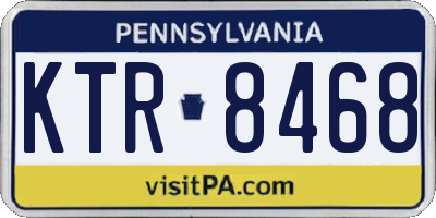 PA license plate KTR8468