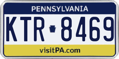 PA license plate KTR8469