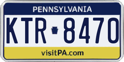 PA license plate KTR8470