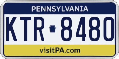 PA license plate KTR8480