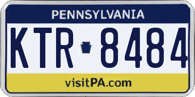 PA license plate KTR8484