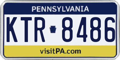 PA license plate KTR8486