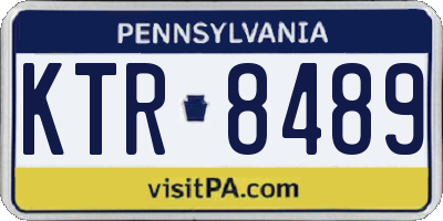 PA license plate KTR8489