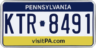 PA license plate KTR8491