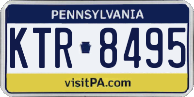PA license plate KTR8495