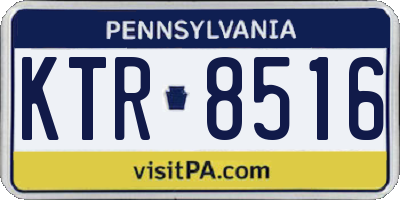 PA license plate KTR8516