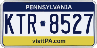 PA license plate KTR8527