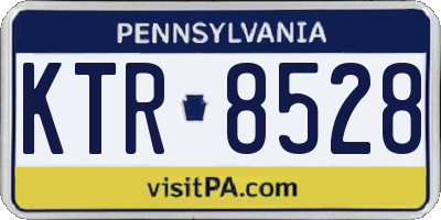 PA license plate KTR8528
