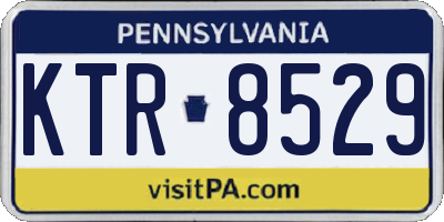 PA license plate KTR8529