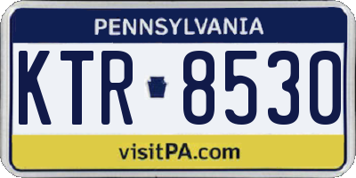PA license plate KTR8530