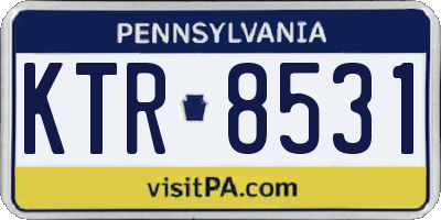 PA license plate KTR8531