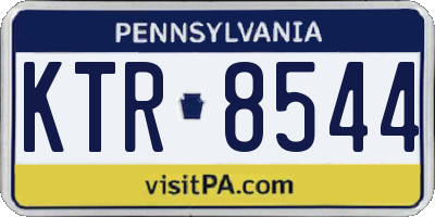 PA license plate KTR8544
