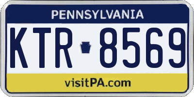 PA license plate KTR8569