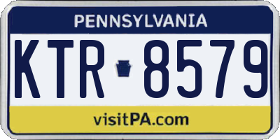 PA license plate KTR8579