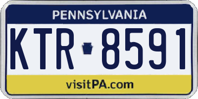 PA license plate KTR8591