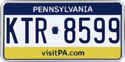 PA license plate KTR8599