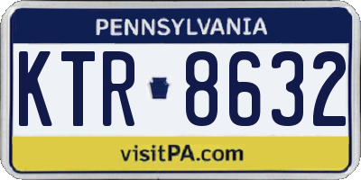 PA license plate KTR8632