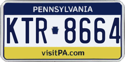 PA license plate KTR8664