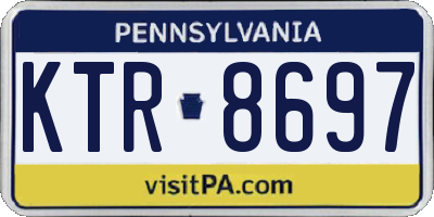 PA license plate KTR8697