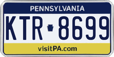 PA license plate KTR8699