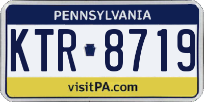 PA license plate KTR8719