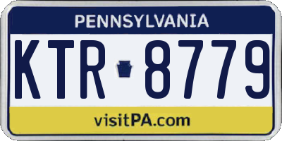 PA license plate KTR8779