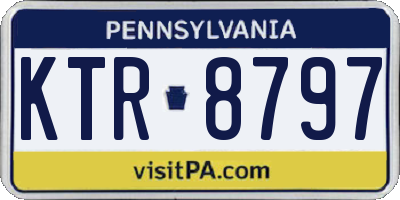 PA license plate KTR8797