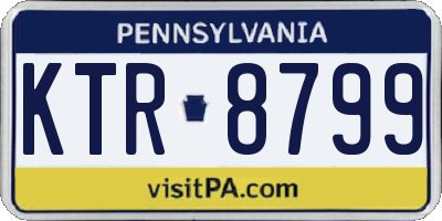 PA license plate KTR8799