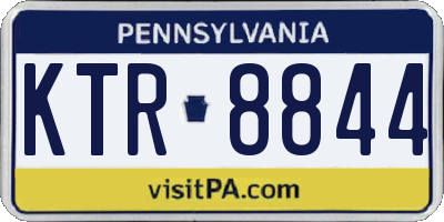 PA license plate KTR8844