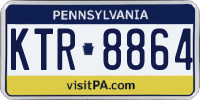 PA license plate KTR8864
