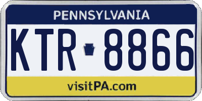 PA license plate KTR8866
