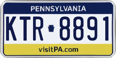 PA license plate KTR8891