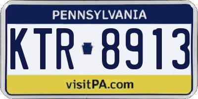 PA license plate KTR8913