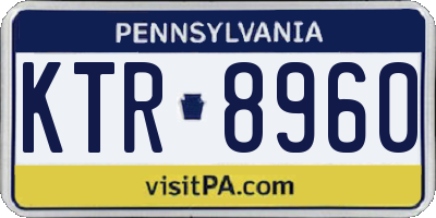 PA license plate KTR8960