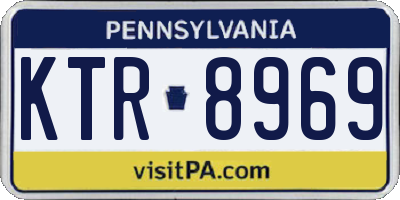 PA license plate KTR8969