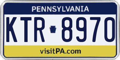 PA license plate KTR8970