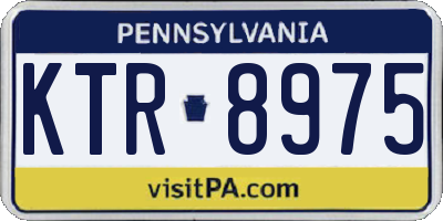 PA license plate KTR8975
