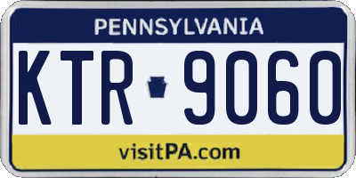 PA license plate KTR9060