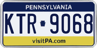 PA license plate KTR9068