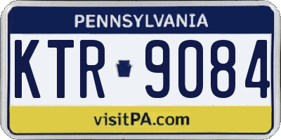 PA license plate KTR9084