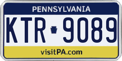 PA license plate KTR9089