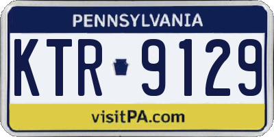PA license plate KTR9129