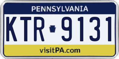 PA license plate KTR9131