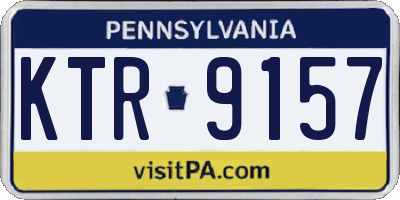 PA license plate KTR9157